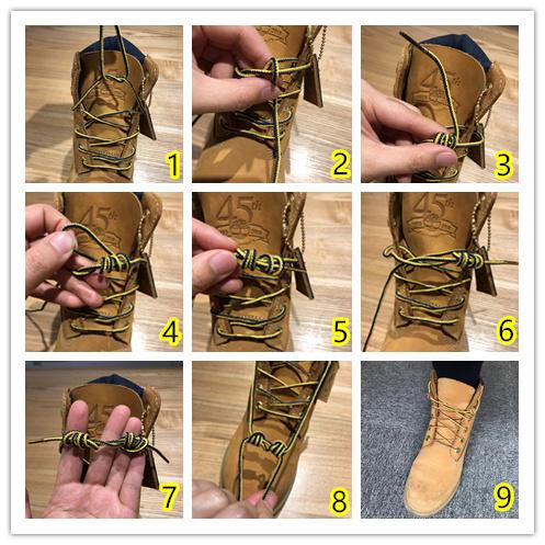 靴子鞋带的各种系法图片