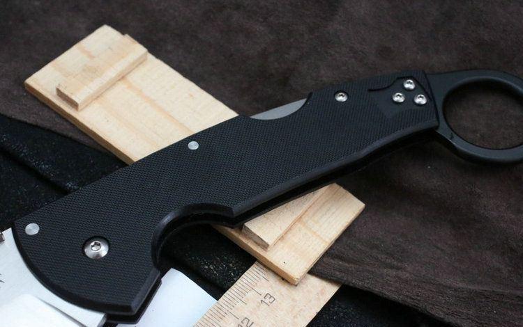 美国冷钢22kf 全刃钢虎折爪刀