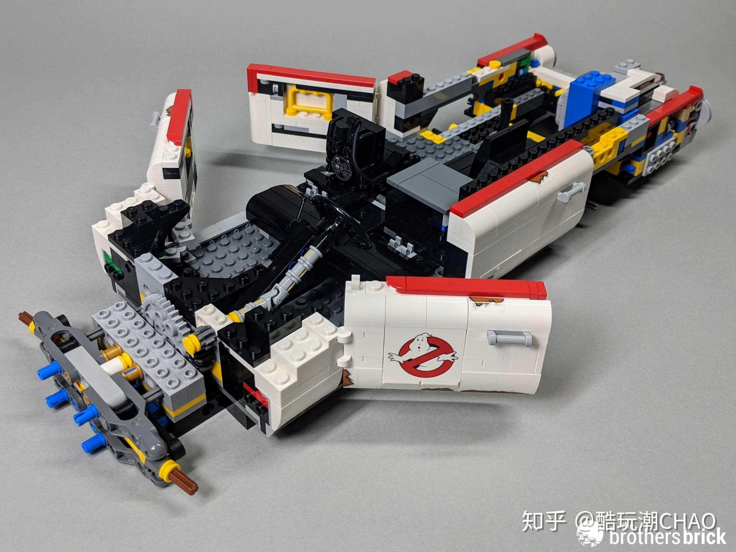 乐高10274捉鬼敢死队ecto1捉鬼车详尽开箱评测