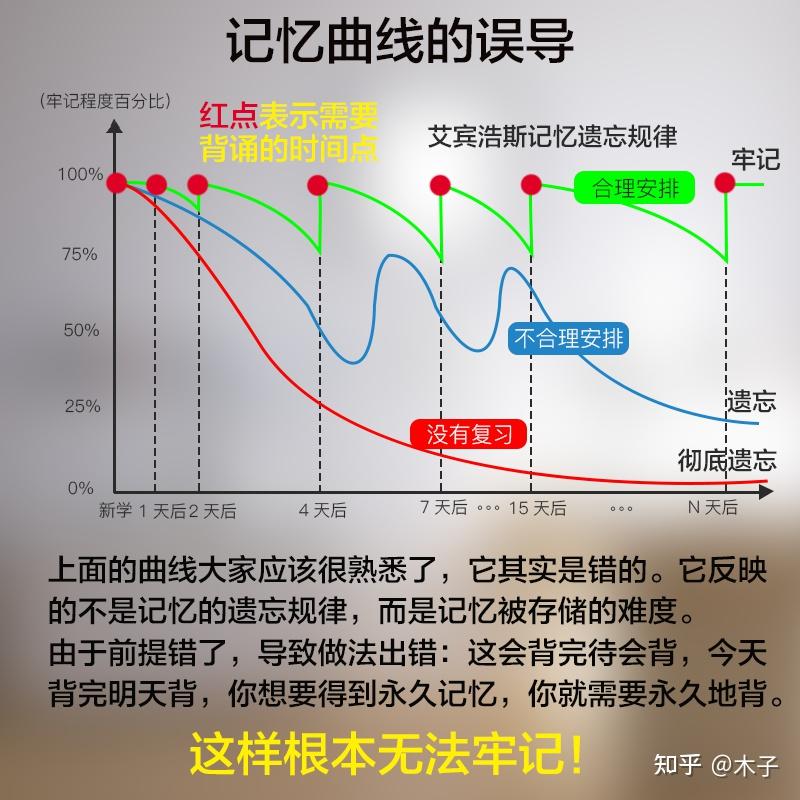 记忆遗忘曲线壁纸图片