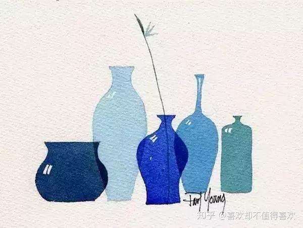 这么简单又可爱的水彩画!我一天能画100张! - 知乎