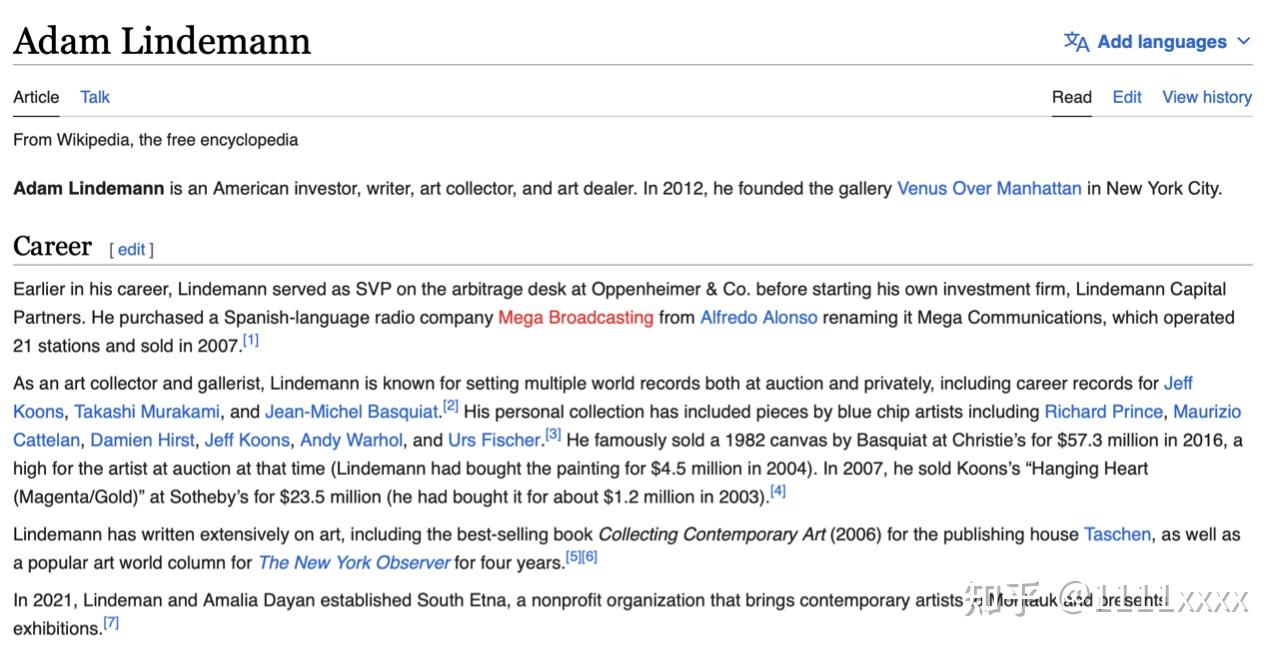 对话Adam Lindemann：安迪沃霍尔绝对比巴斯奎特重要- 知乎