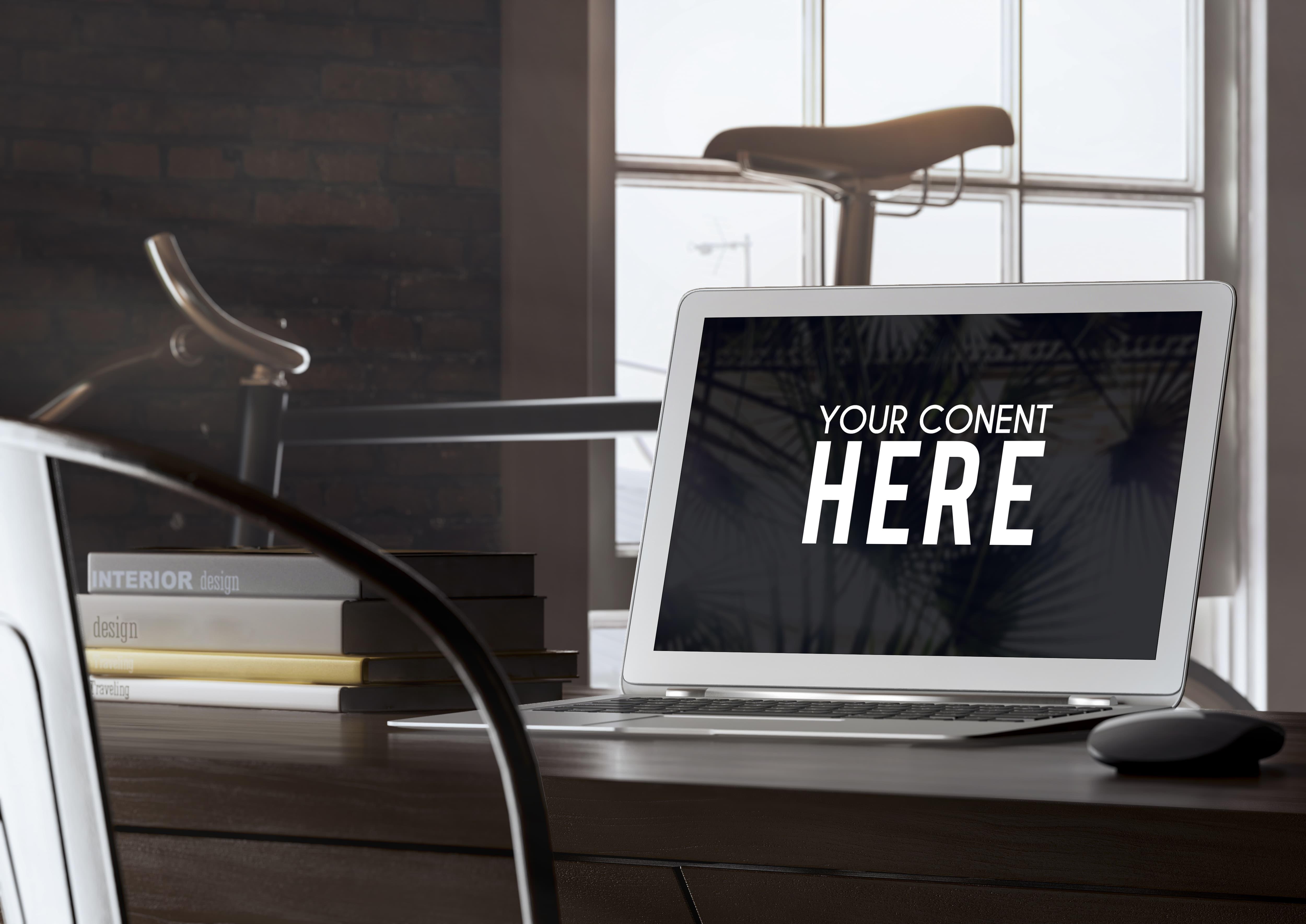 苹果电脑多场景展示智能贴图样机分享