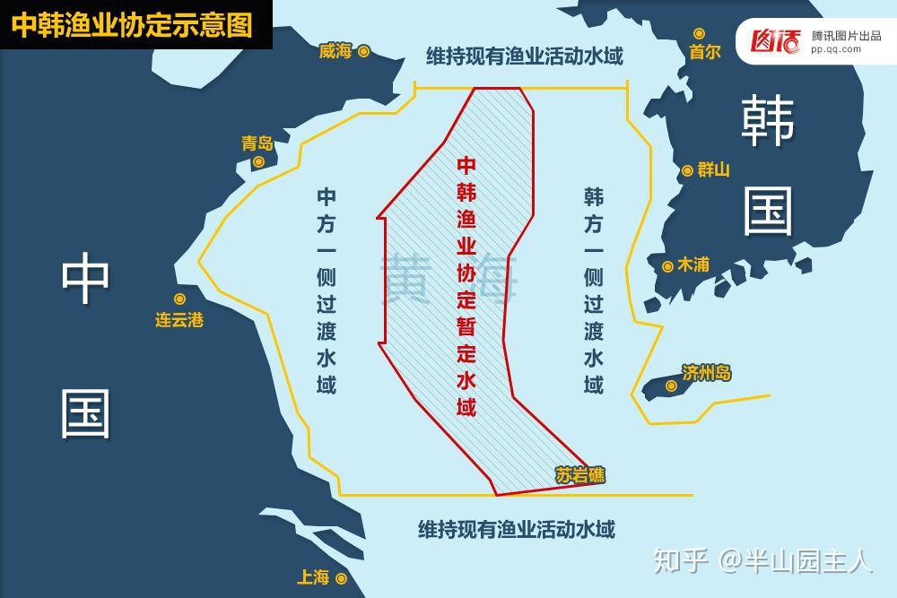 56吕四渔港黄海渔场海鱼洄游海洋牧场及中韩协定暂定措施水域