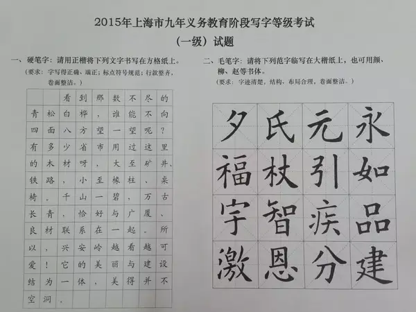 义务教育写字正式开考 数十万学生参考 知乎