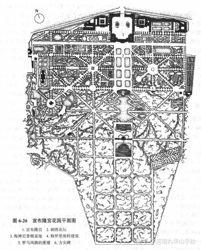 《西方园林史》经典园林平面图-画图题必备素材 - 知乎
