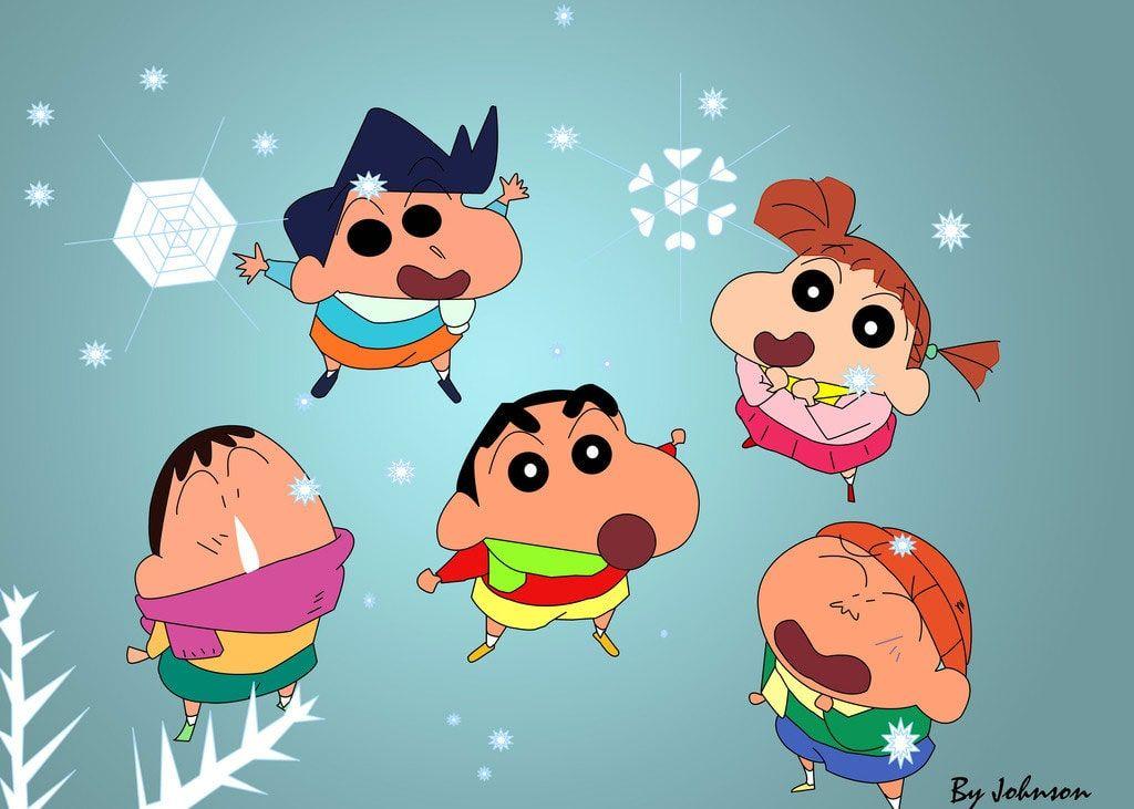 有没有蜡笔小新的电脑壁纸