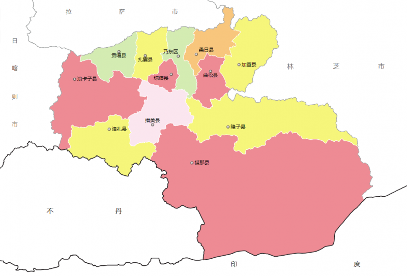 拉萨市尼木县地图图片