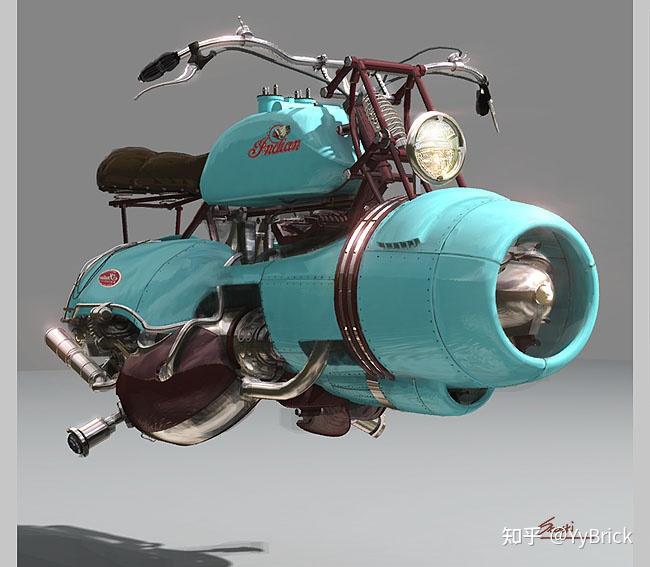 科幻载具moc,飞行摩托 - 知乎