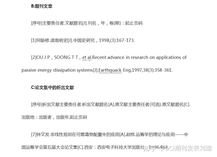 参考文献的类型和文献标注格式 - 知乎