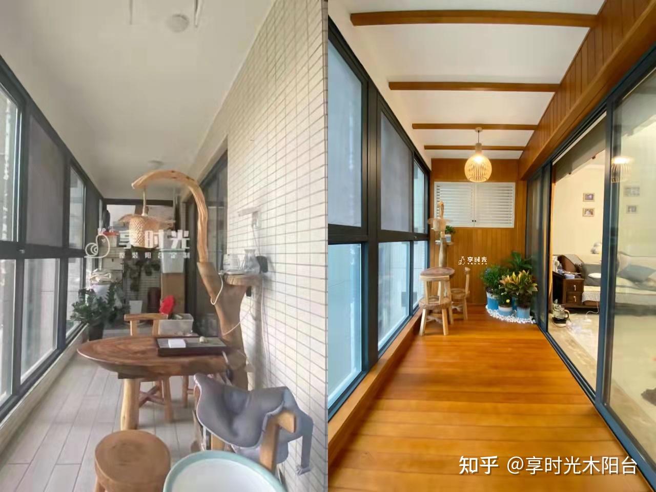木阳台 享时光|旧房阳台改造后，越住越幸福！ - 知乎