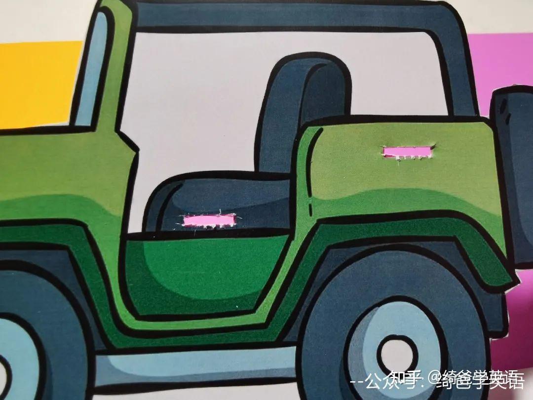 英语启蒙绘本精读手工游戏sheepinajeep
