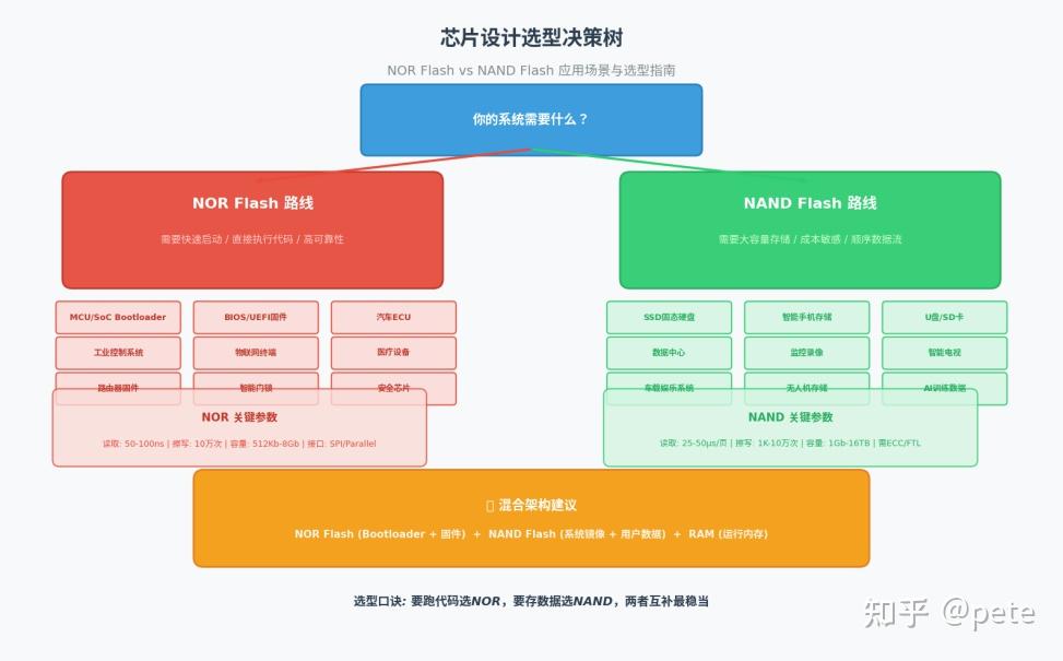 芯片设计中的存储双雄:NOR Flash vs NAND Flash 深度解析 - 知乎