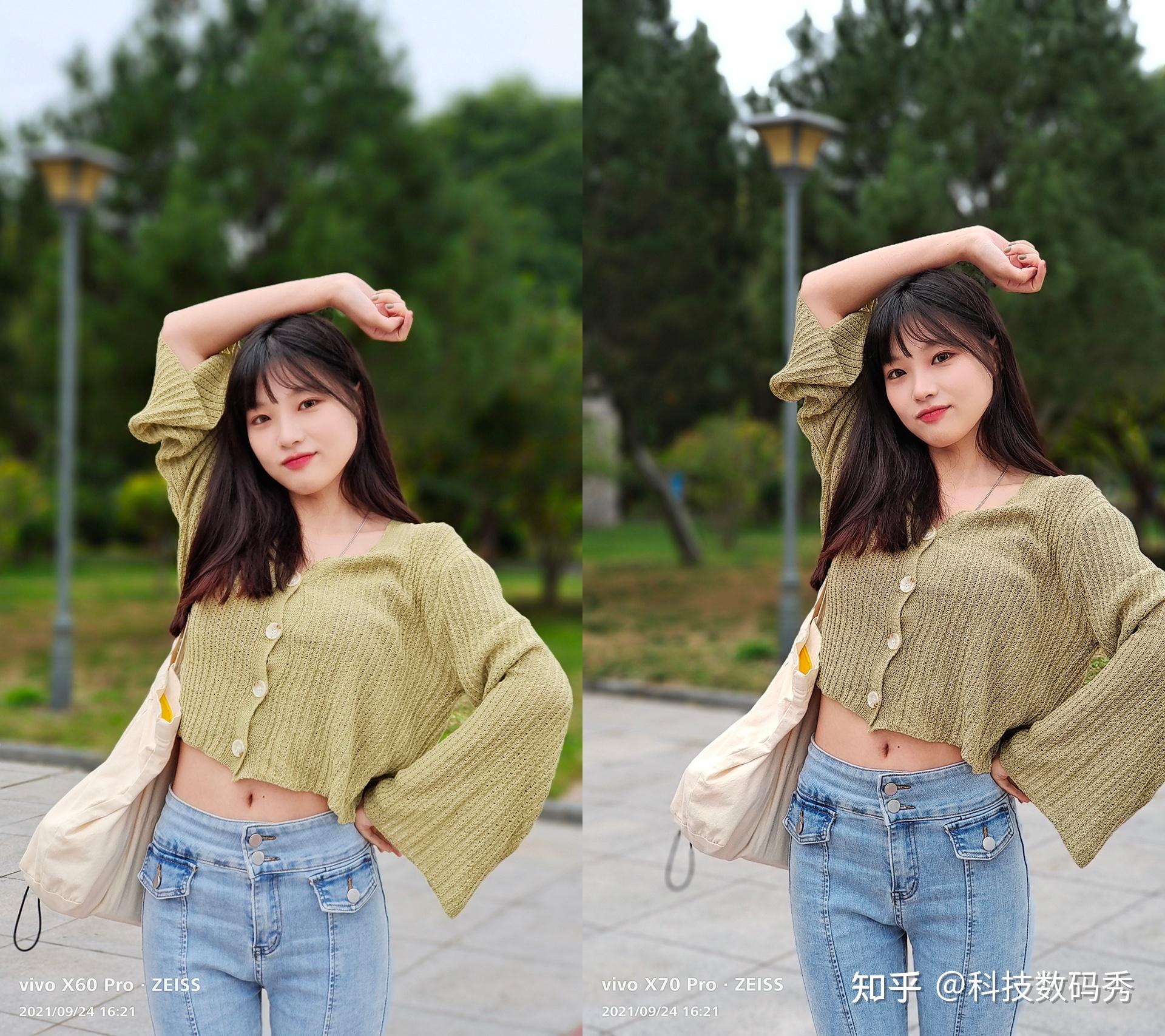 通过x60 pro和x70 pro两部手机后置人像镜头的对比,不难发现,x70 pro