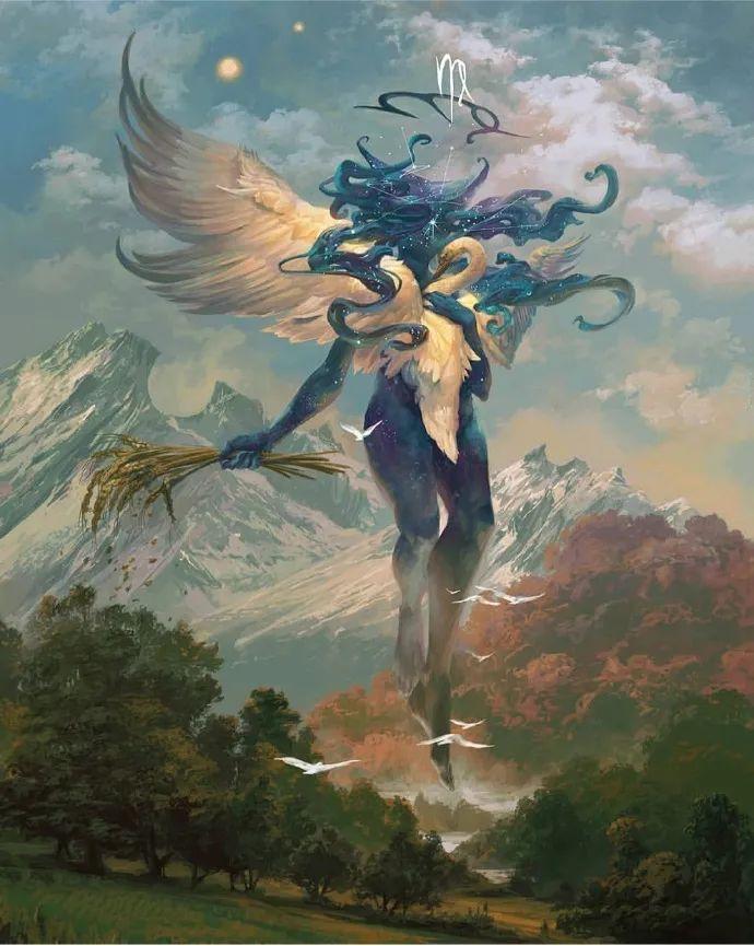 他的画犹如漫天诸神降临,充满奇幻神秘故事色彩! - 知乎