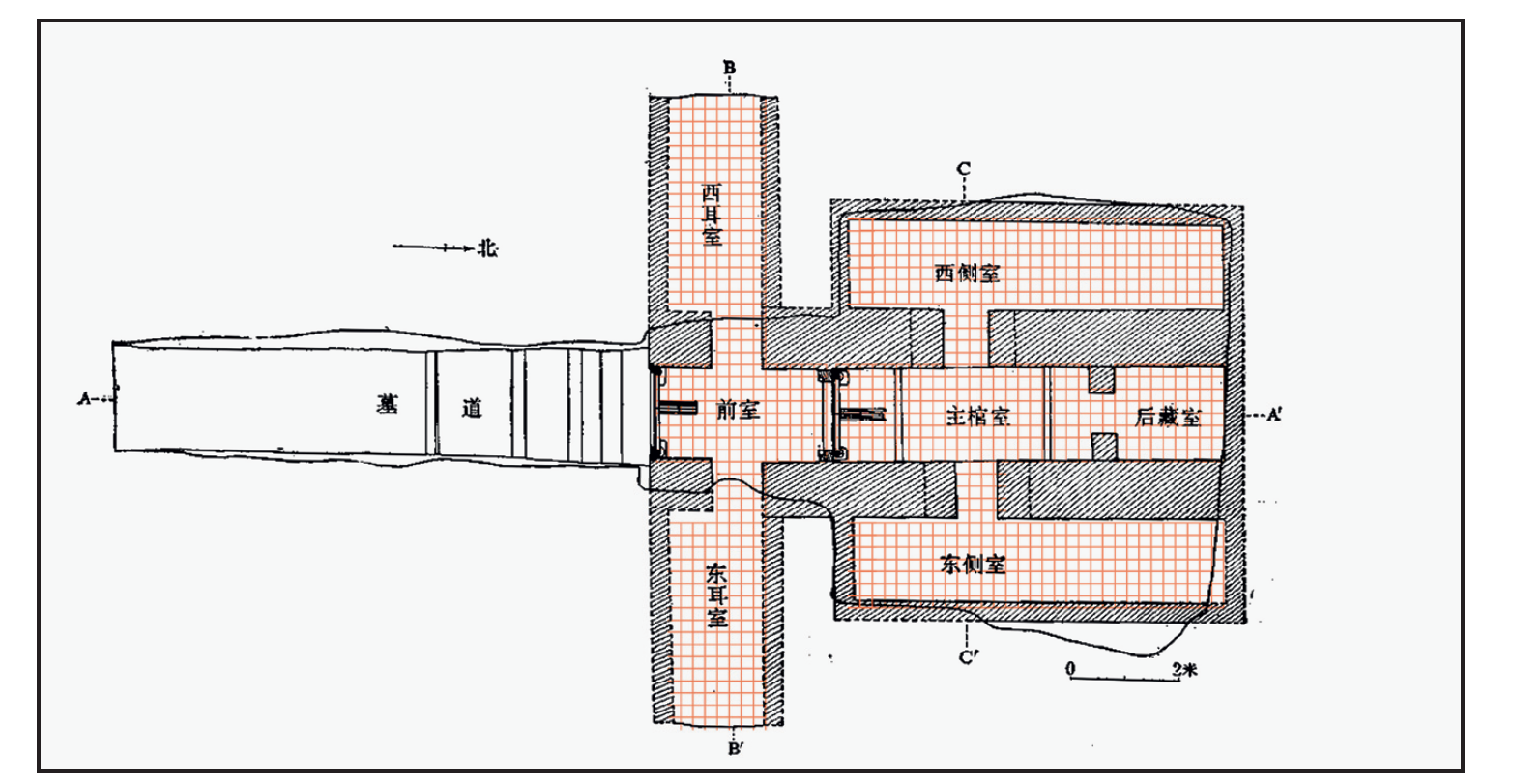 古墓构造示意图图片