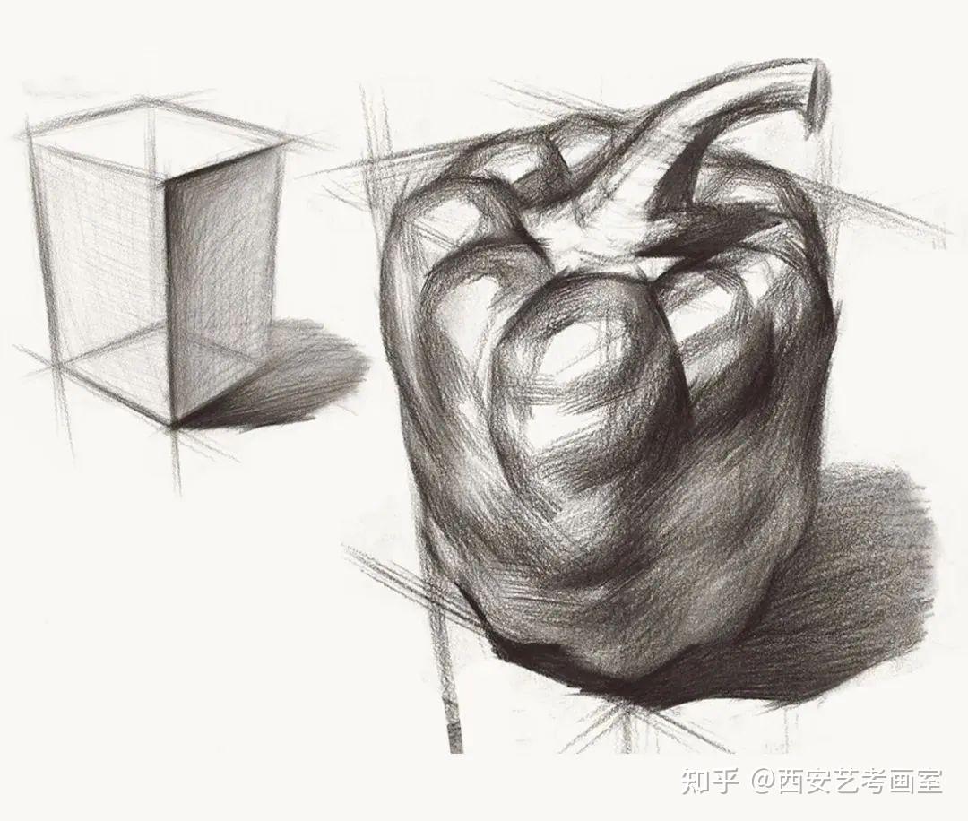 西安艺考i在画静物时不要盯着外形看从理解体块开始会变得更简单易懂