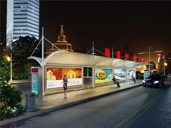 公交候车亭,顾名思义,就是等公交车的亭子,可以比喻为出行市民的港湾.