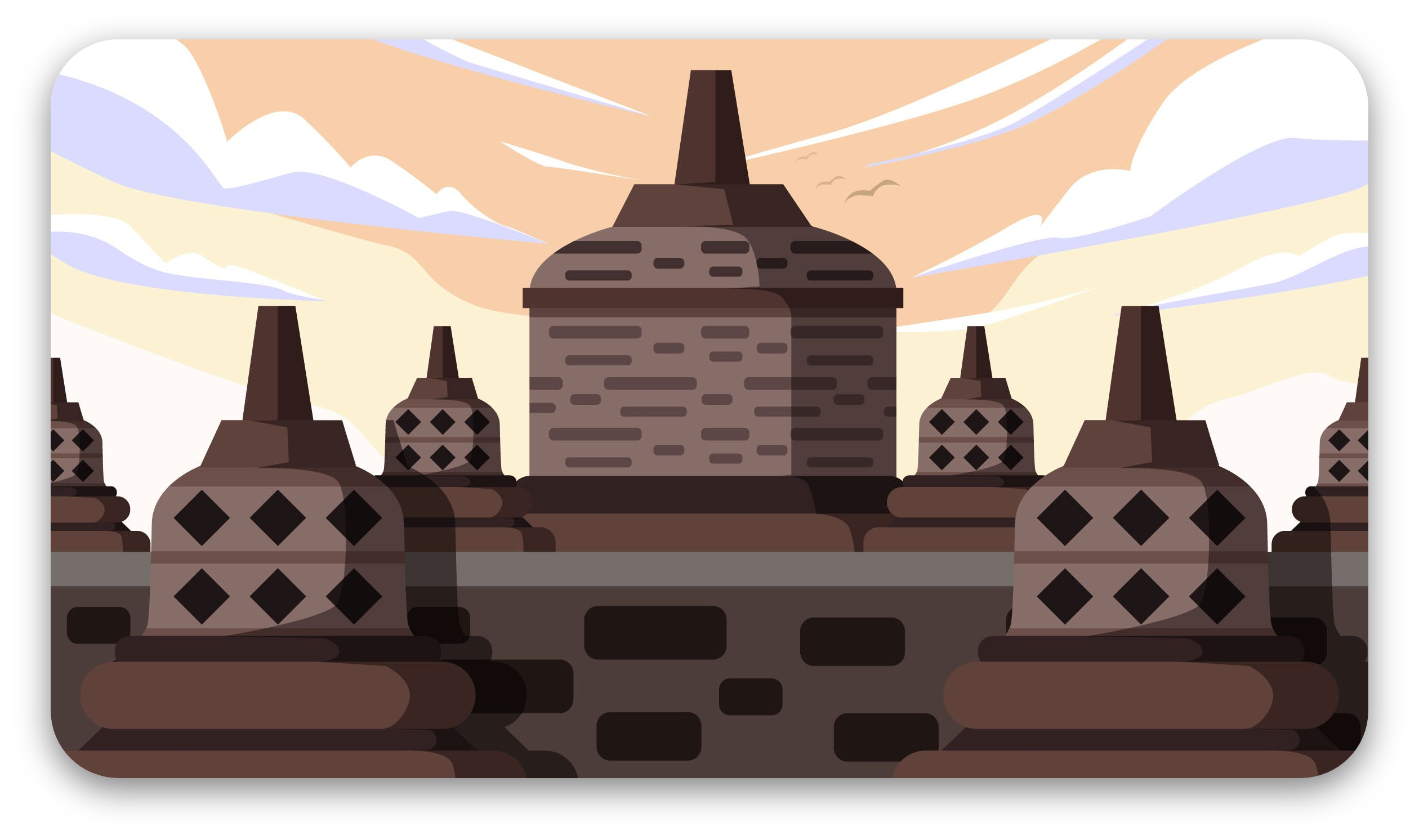 素材速递看完这组世界上最著名的建筑插画堪比环游世界