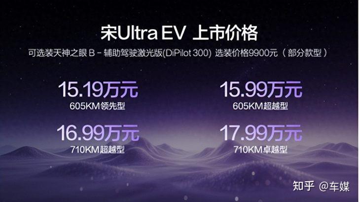 第二代刀片电池及闪充技术加持,比亚迪宋Ultra EV上市,15.19万起