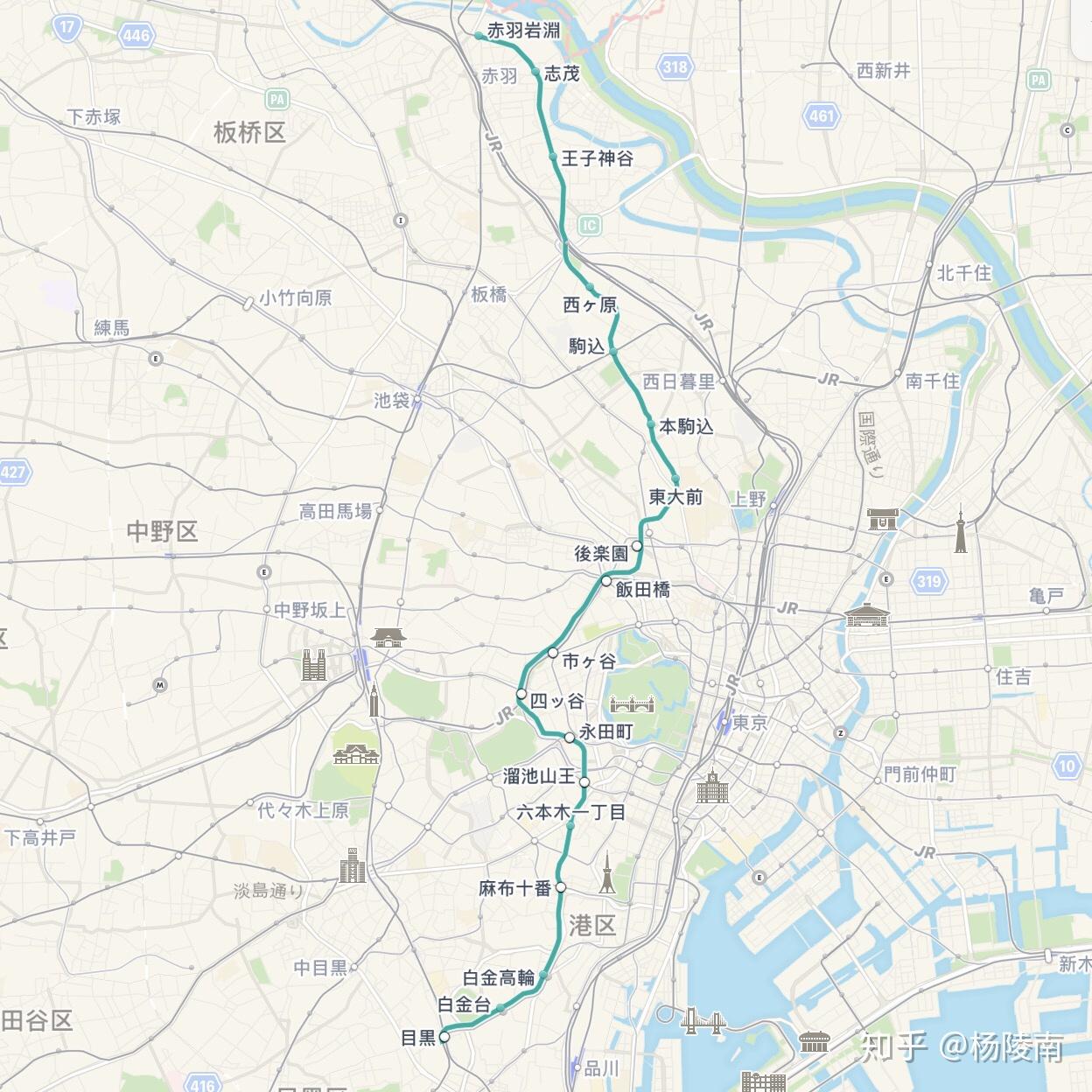 东京都地铁首末站及直通线简介 知乎