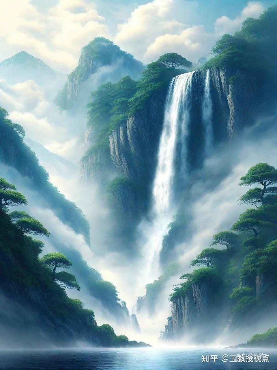 望庐山瀑布:诗仙笔下的自然奇观 - 知乎