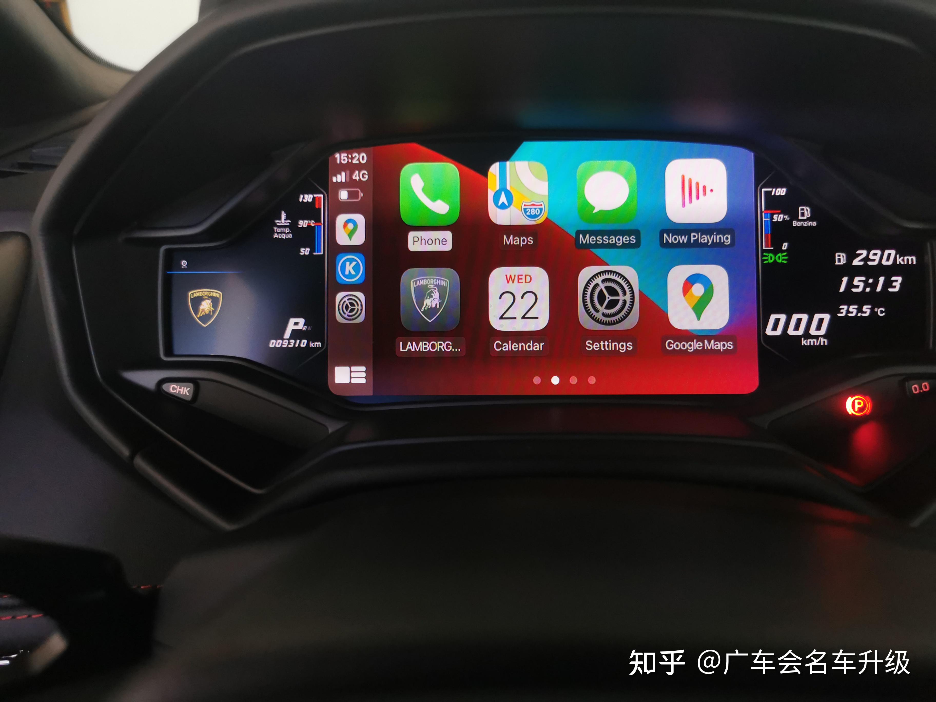 兰博基尼huracán小牛改装无线carplay手机互联