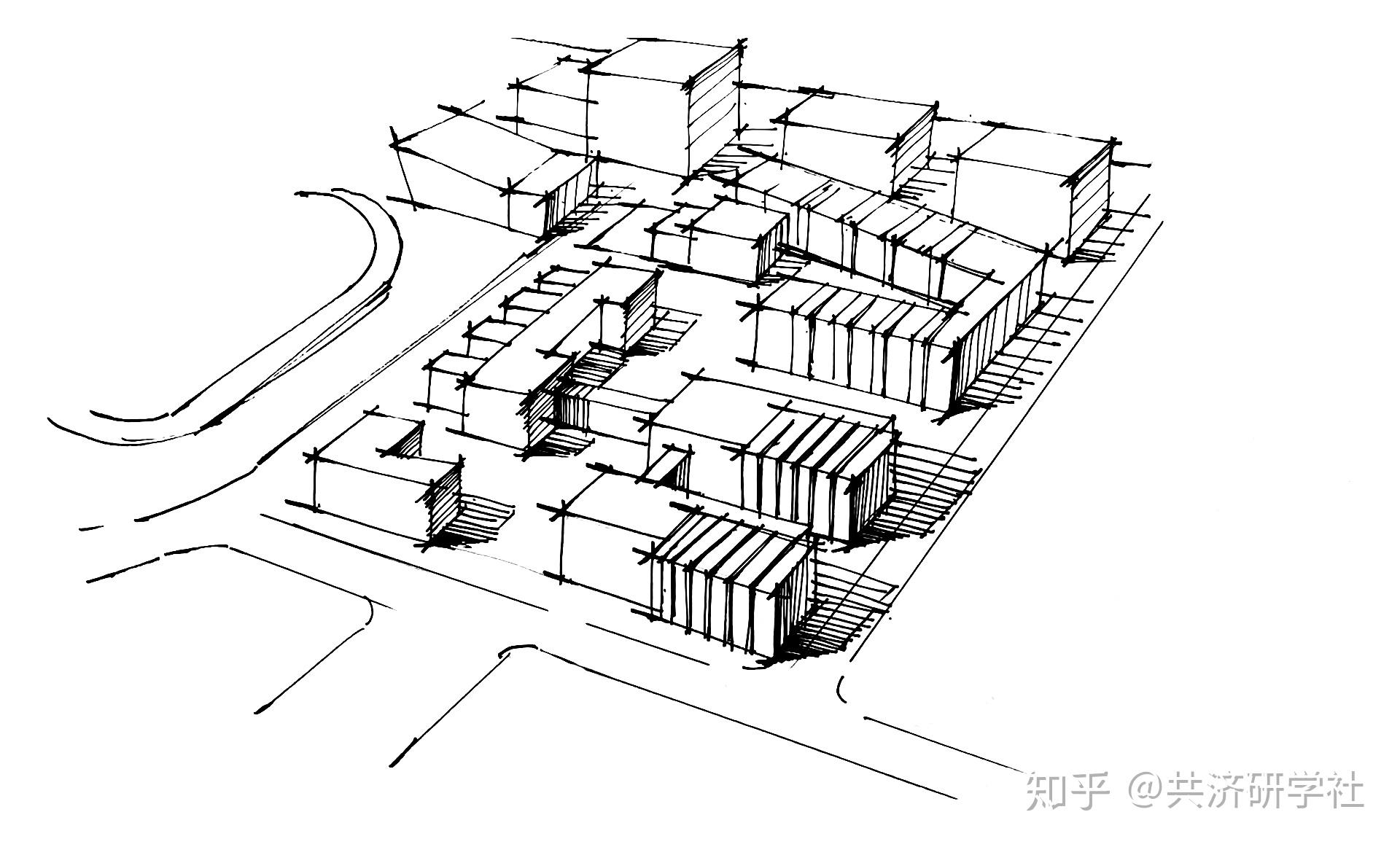 基础训练:组合体块线稿光影表现步骤 