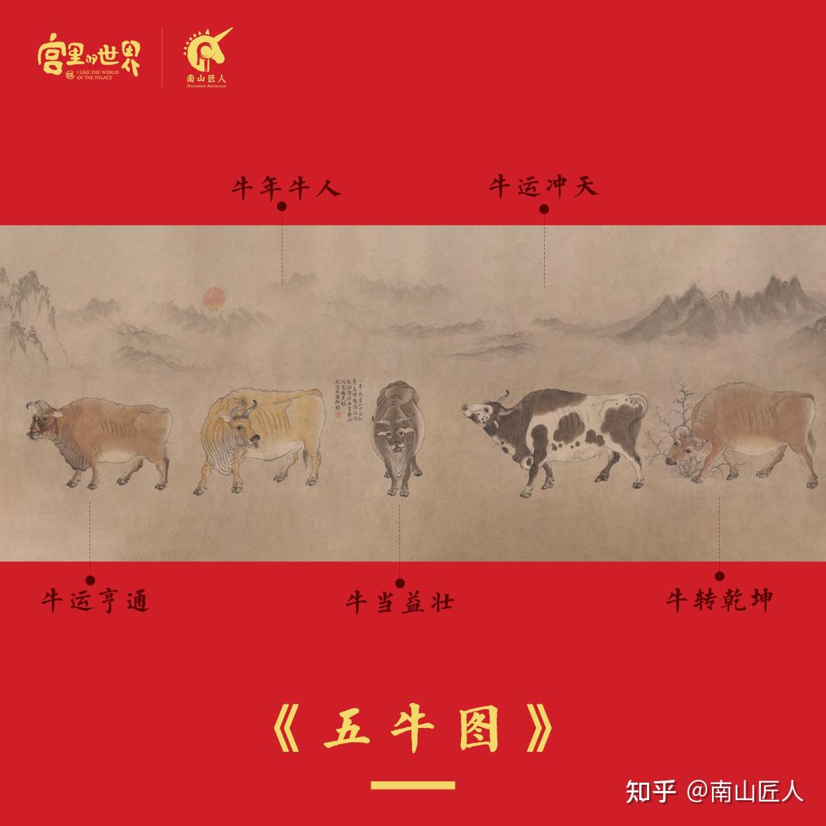 经典与生活的碰撞五牛图