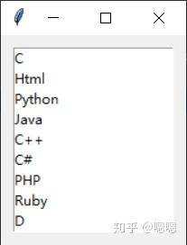 python中tkinter入门之font、padx/y、Listbox和Scrollbar - 知乎