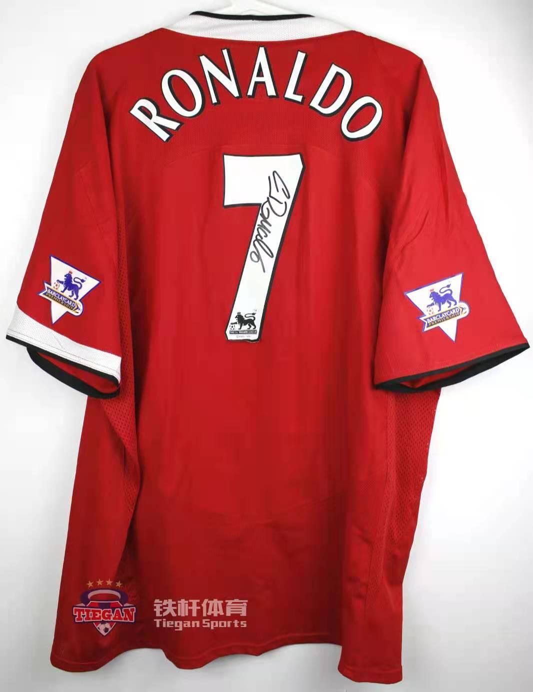 曼联签名球衣,c罗签名球衣,曼联老球衣分享,你还记不记得c罗最初的