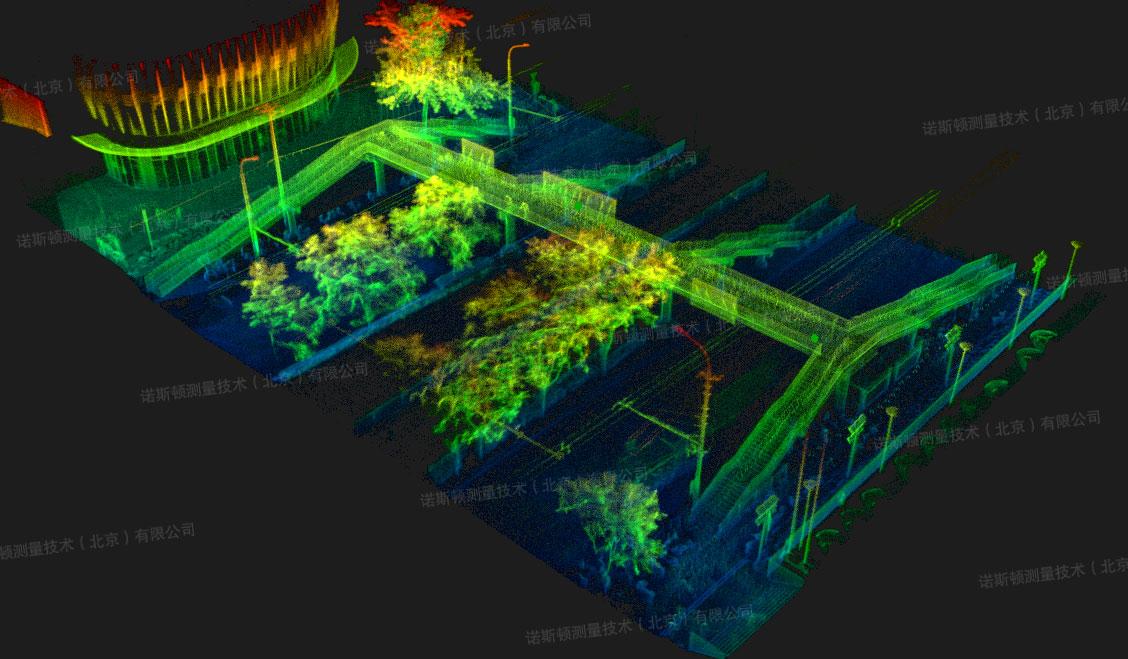 诺斯顿桥梁建筑三维激光扫描十分钟生成3d点云模型