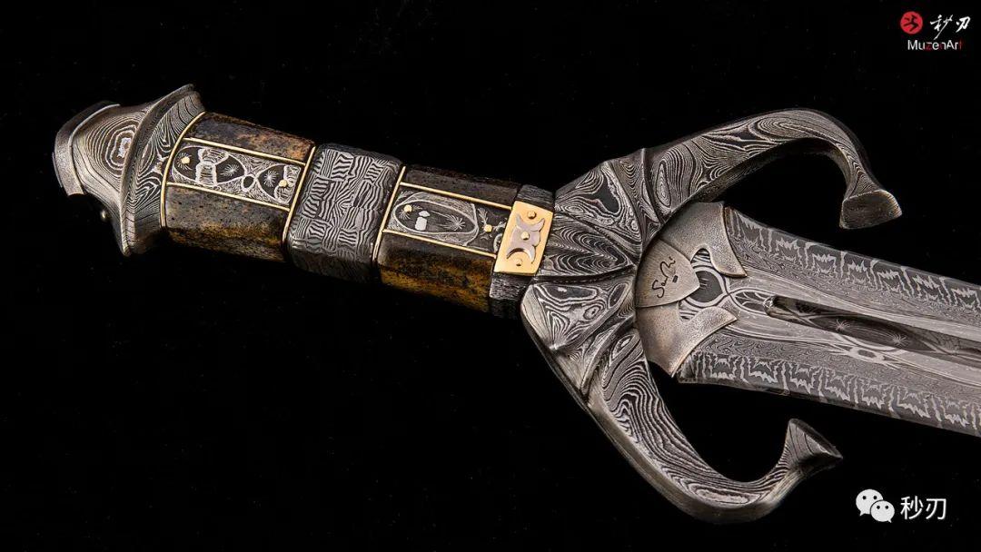 北欧大师瑞典国宝级刀剑艺术家罗杰博格顶级重器尼德霍格北欧邪龙