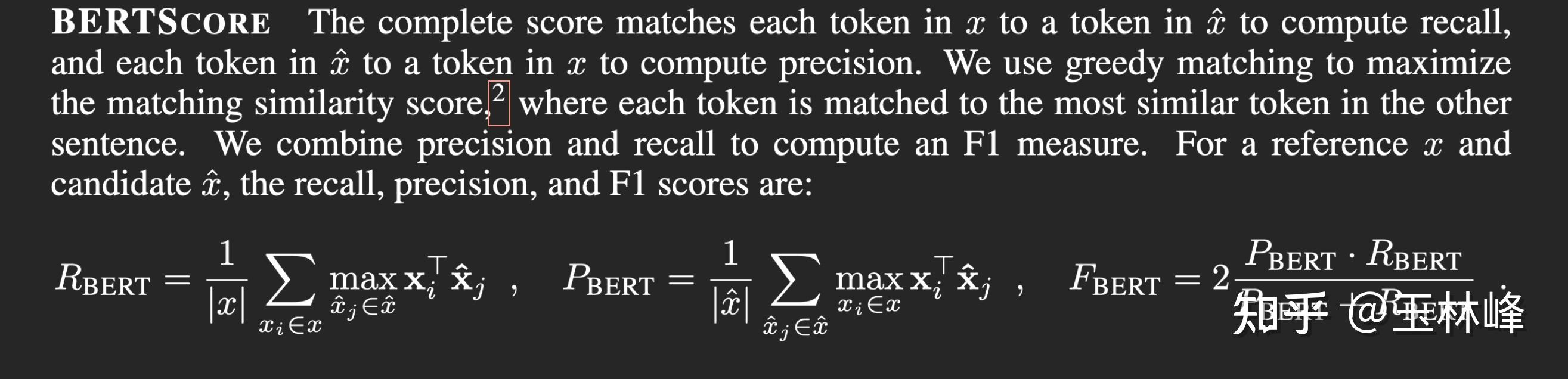 Bertscore Python BERTScore——中文文本相似度评价指标 - 知乎