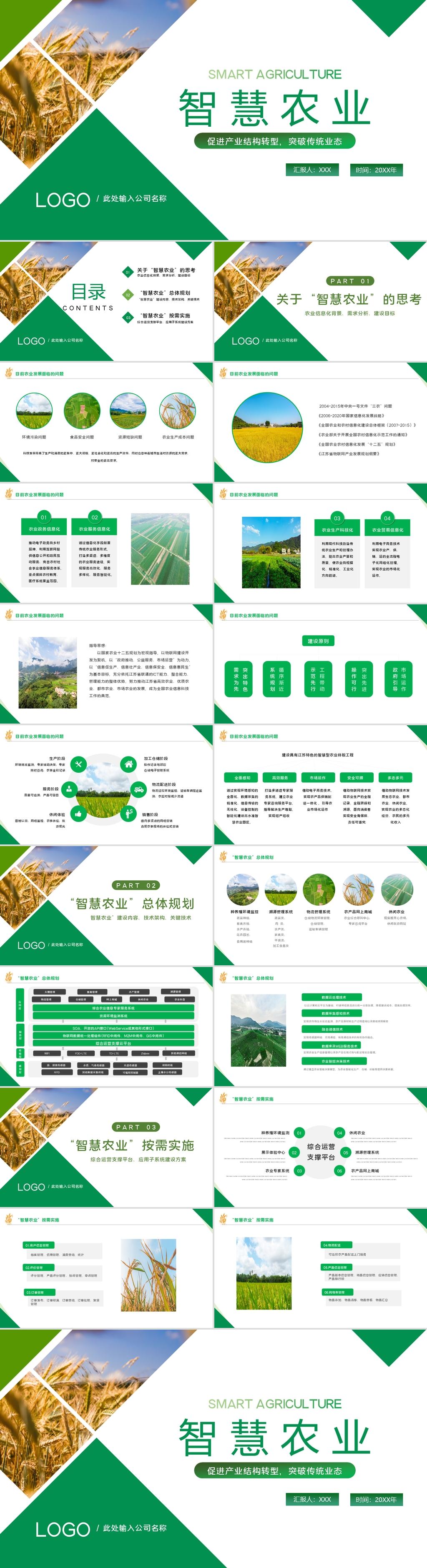 智慧農業ppt綠色大氣促進產業結構轉型智慧農業規劃模板 - 知乎