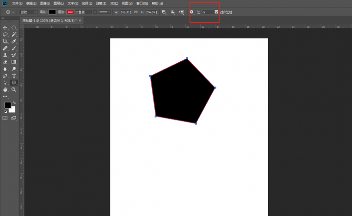 ps小技巧如何使用多边形工具绘制形状