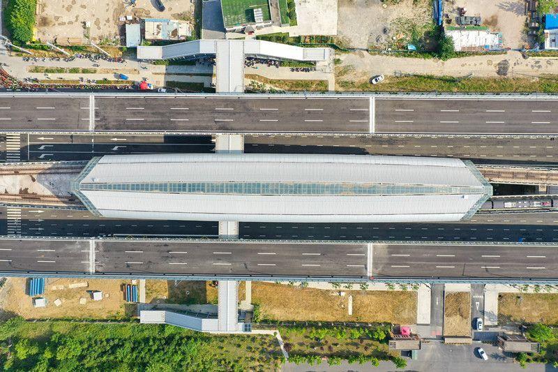 安徽省首个轨道并行高架桥具备通车条件
