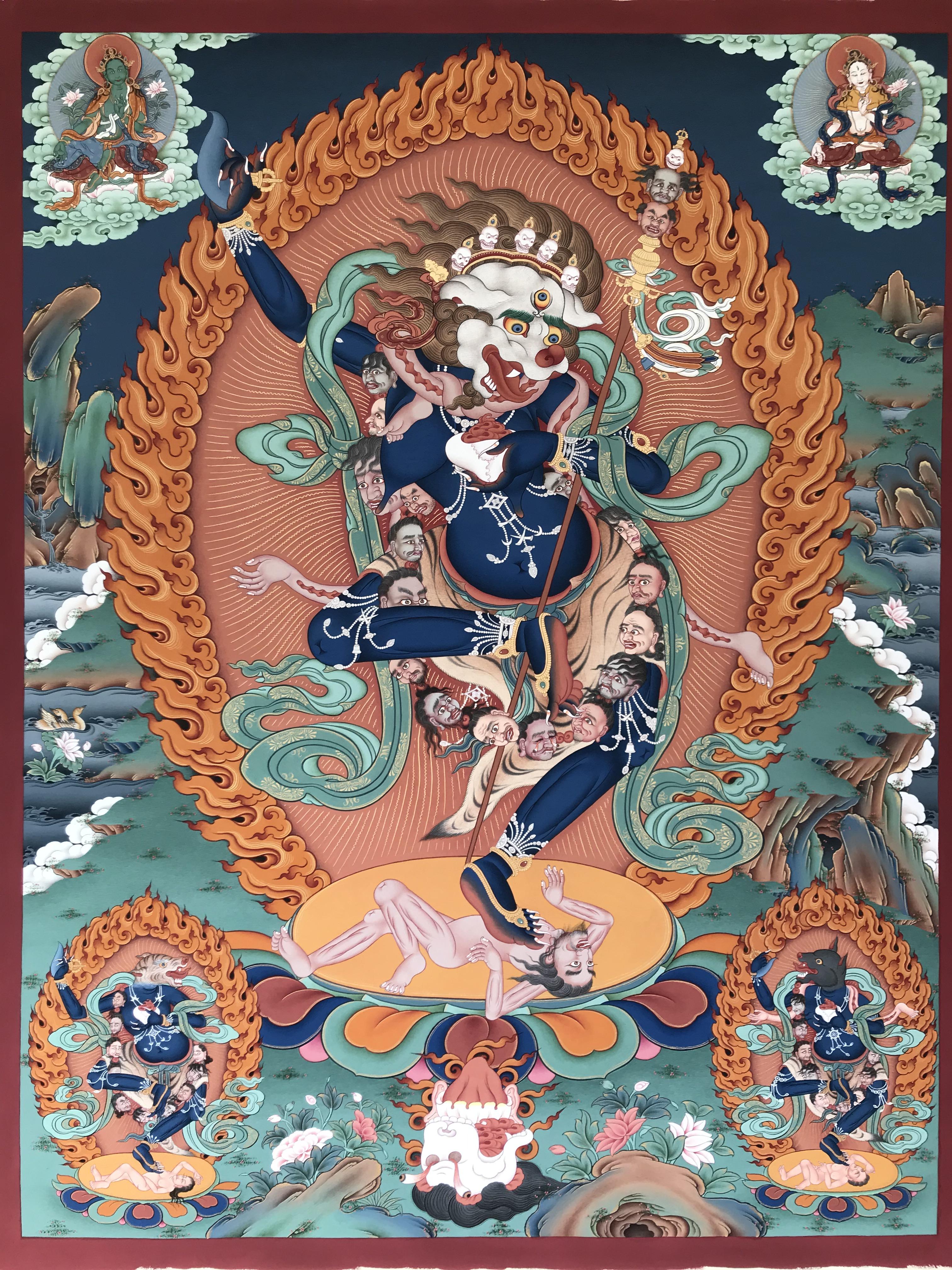 萨迦贡噶宁布绿度母狮面佛母唐东杰布静息观音文章转自人民日报全媒体