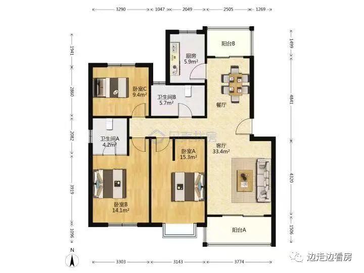 9 标的9绿地康桥新苑,3/14层,1梯2户,11186m2,要价720万,单价64万