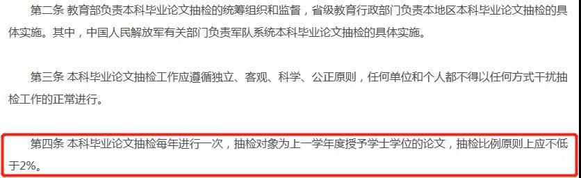 对考研有影响！教育部：对本科毕业论文每年进行抽检