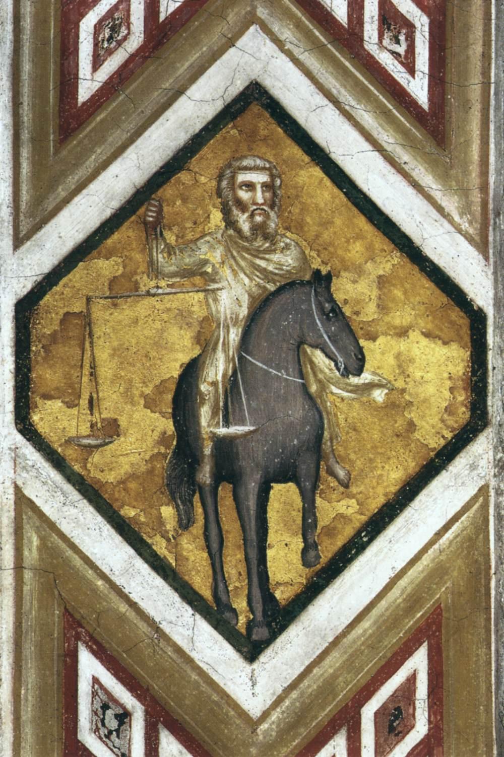 阿西西教堂-下教堂,方济各修会美德寓言画(乔托壁画)