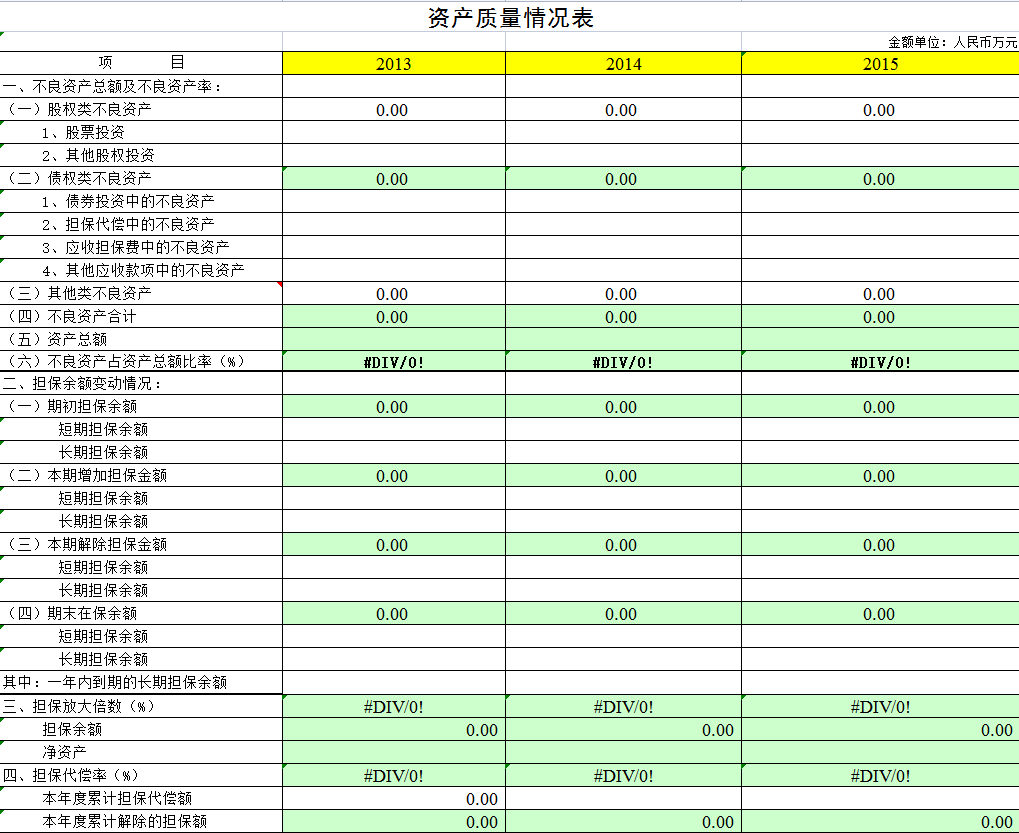 會計日常excel表格