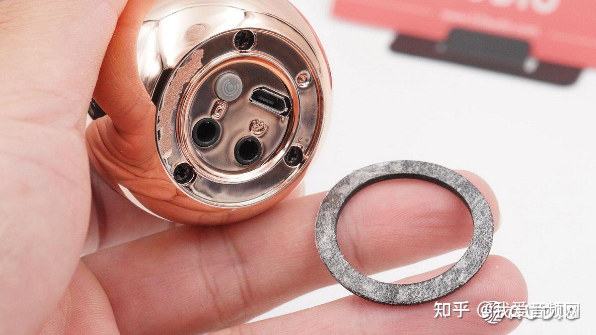 取下麦克风底部的盖板.盖板内侧结构一览.