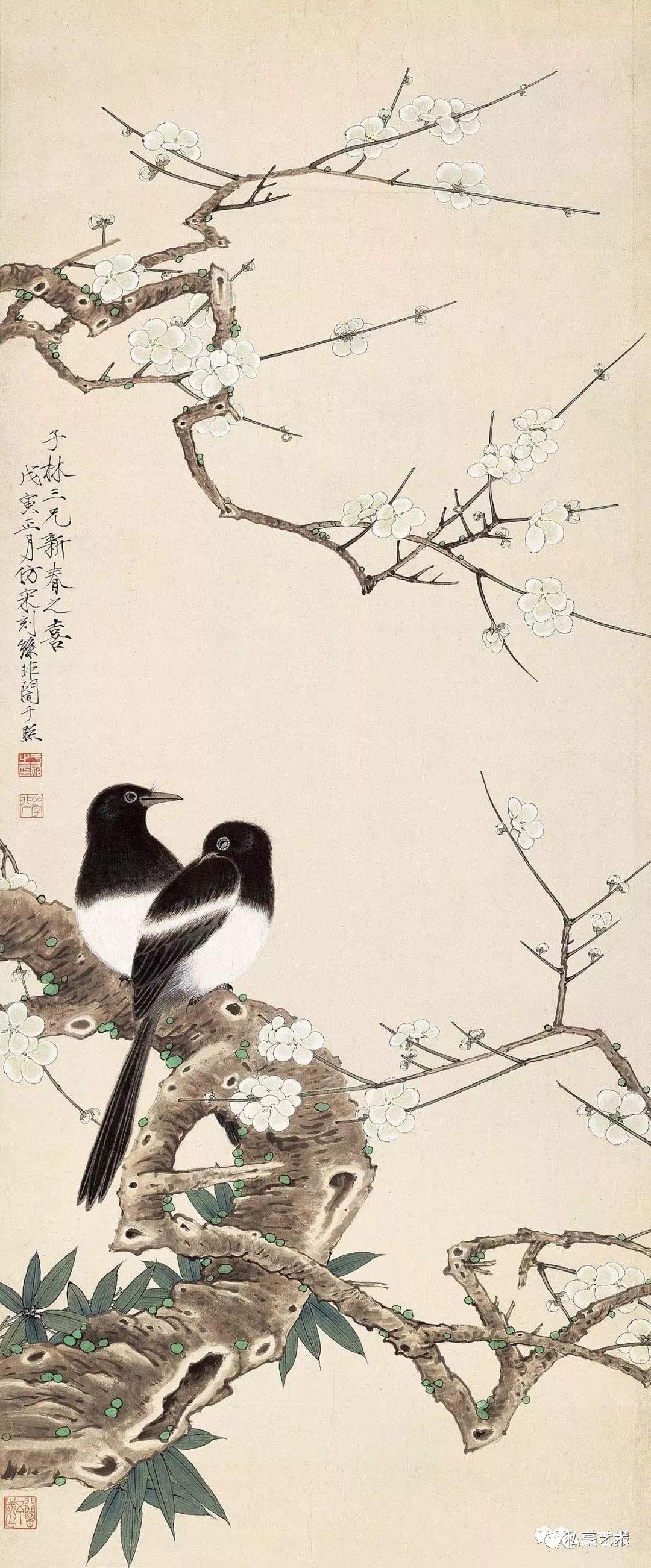 百年巨匠：于非闇笔下“富丽堂皇”的工笔花鸟- 知乎