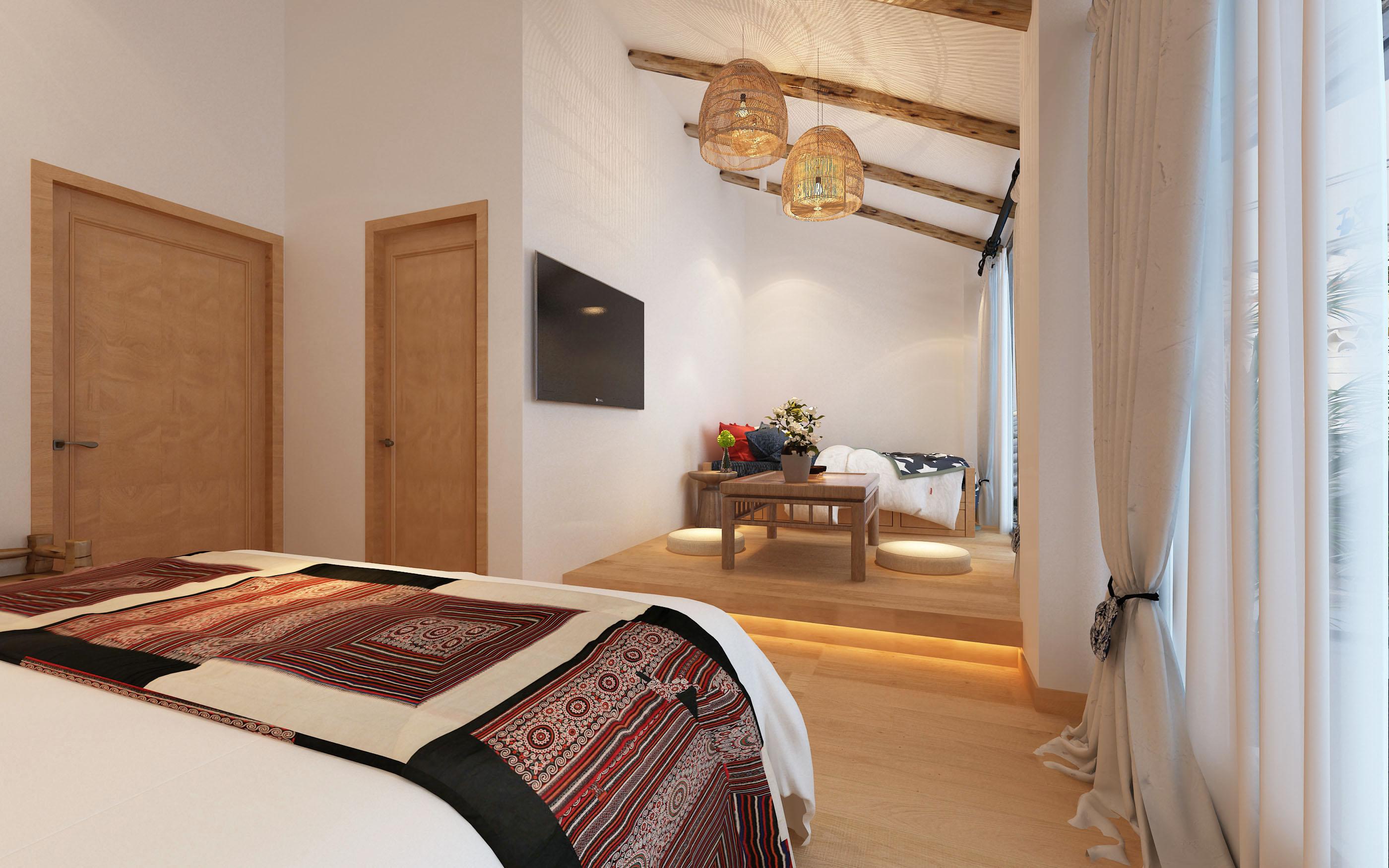 昆明紫苹果公装民宿设计公司昆明酒店这样设计装修也太美了吧