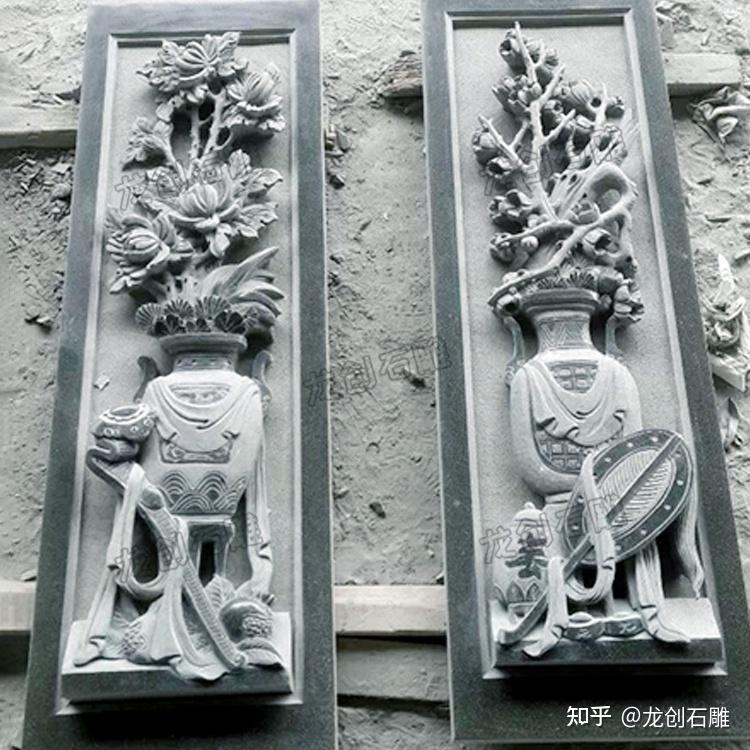 梅兰竹菊石材浮雕壁画介绍及欣赏
