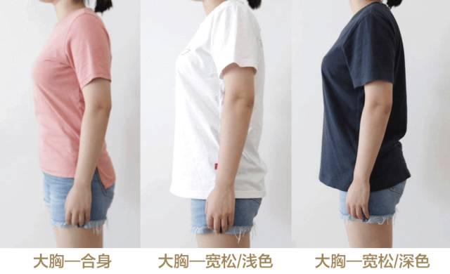 大胸和小胸的姑娘应该如何正确穿搭t恤女神进化论