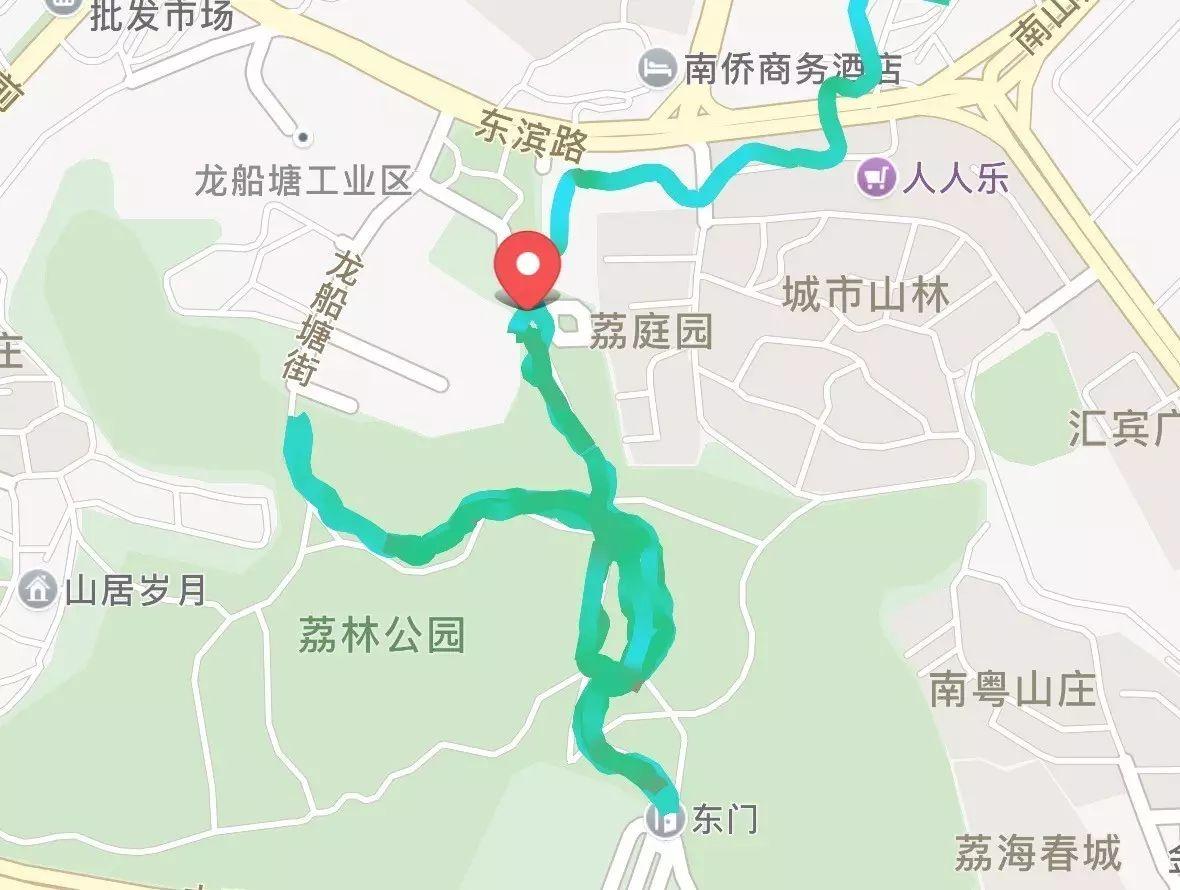 跑步路线图深圳图片