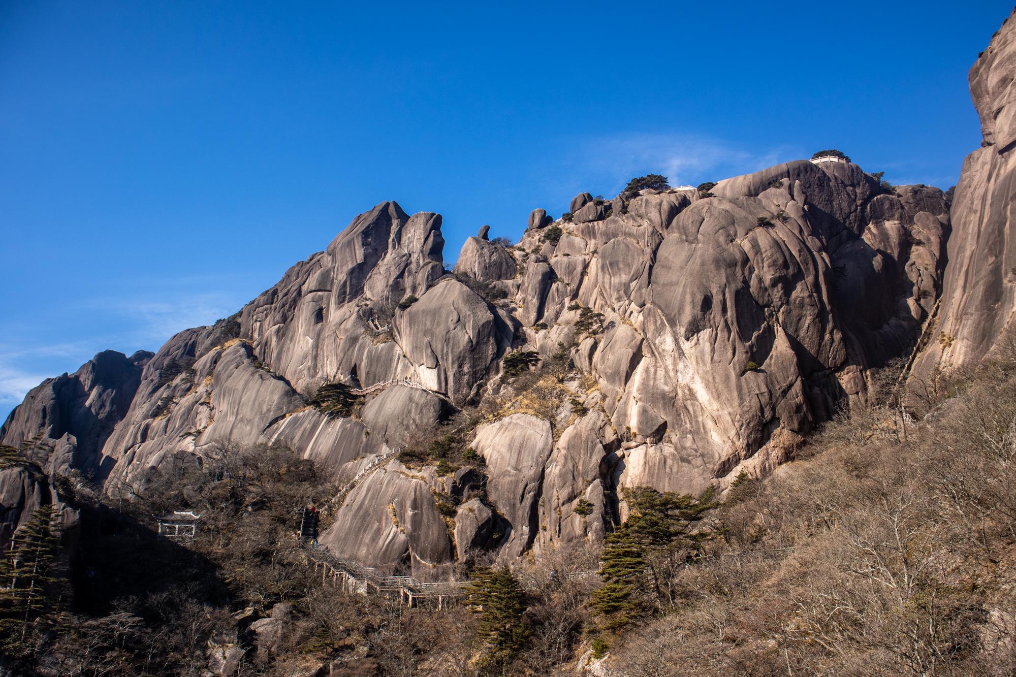 黄山石桥岩图片