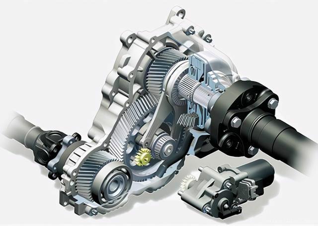 「纵置四驱·特殊分动箱」的四驱是最佳选项,参考f150猛禽使用的"电机